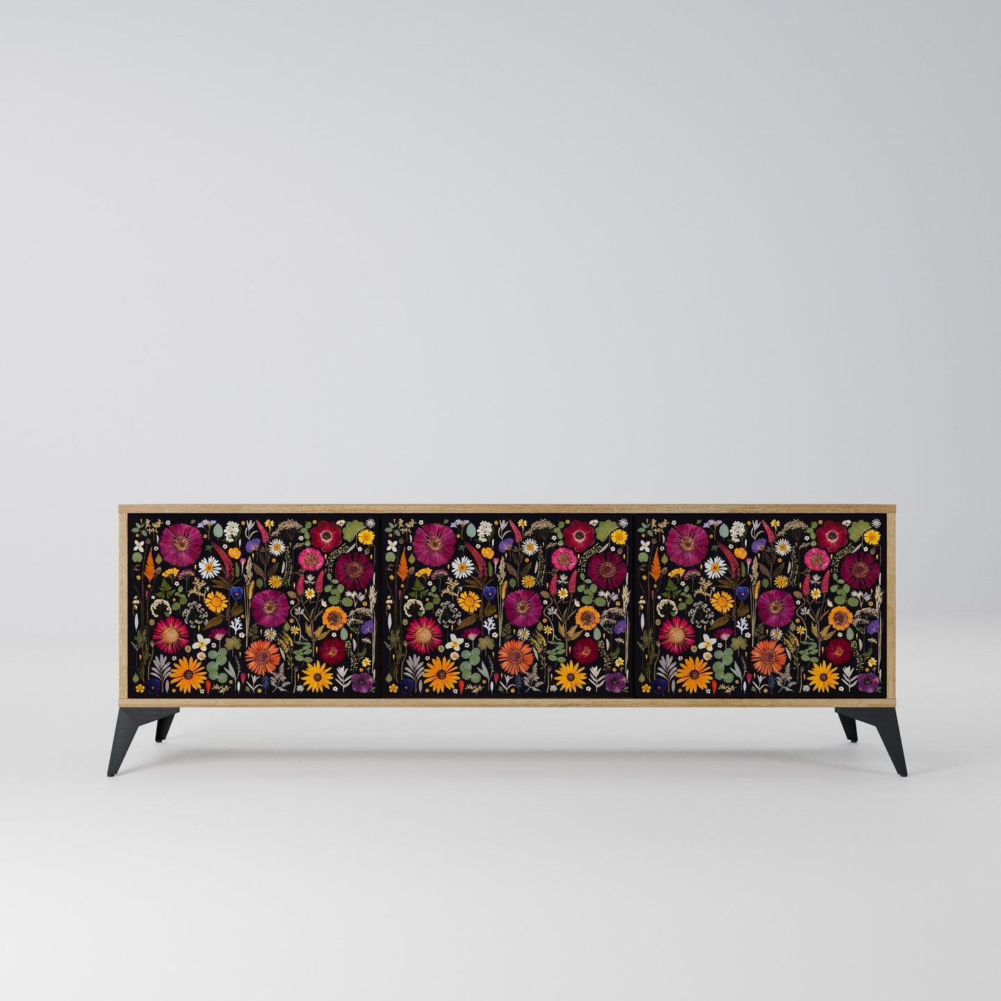 MIDNIGHT GARDEN Mobile TV a 3 Ante in Effetto Rovere