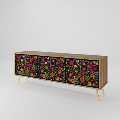 MIDNIGHT GARDEN Mobile TV a 3 Ante in Effetto Rovere