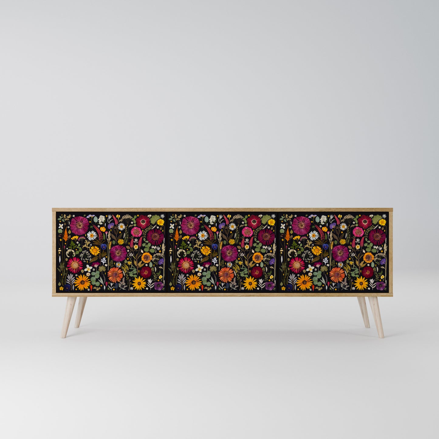 MIDNIGHT GARDEN Mobile TV a 3 Ante in Effetto Rovere