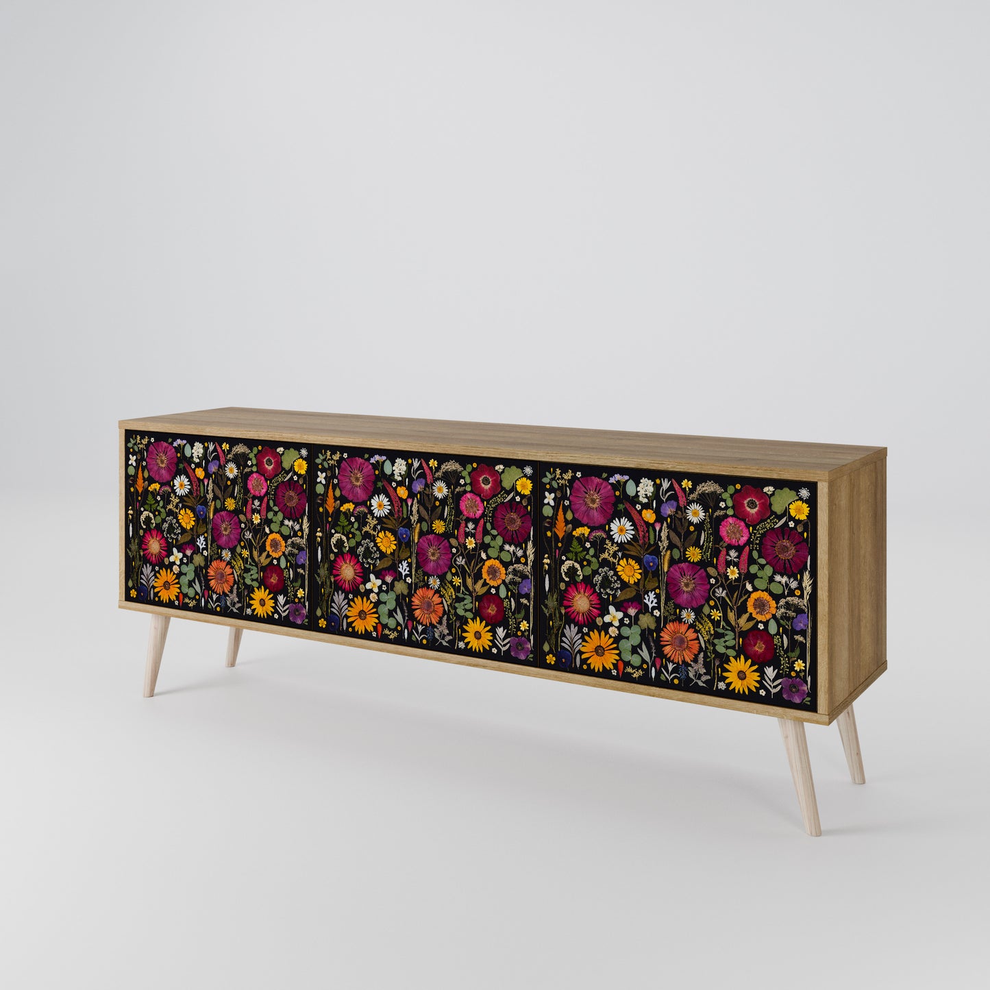 MIDNIGHT GARDEN Mobile TV a 3 Ante in Effetto Rovere