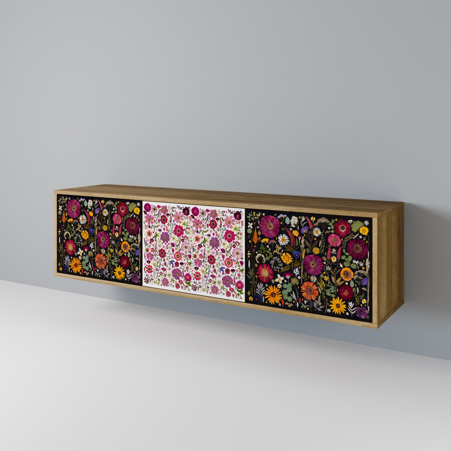 DAYNITE GARDEN Mobile TV a 3 Ante in Effetto Rovere