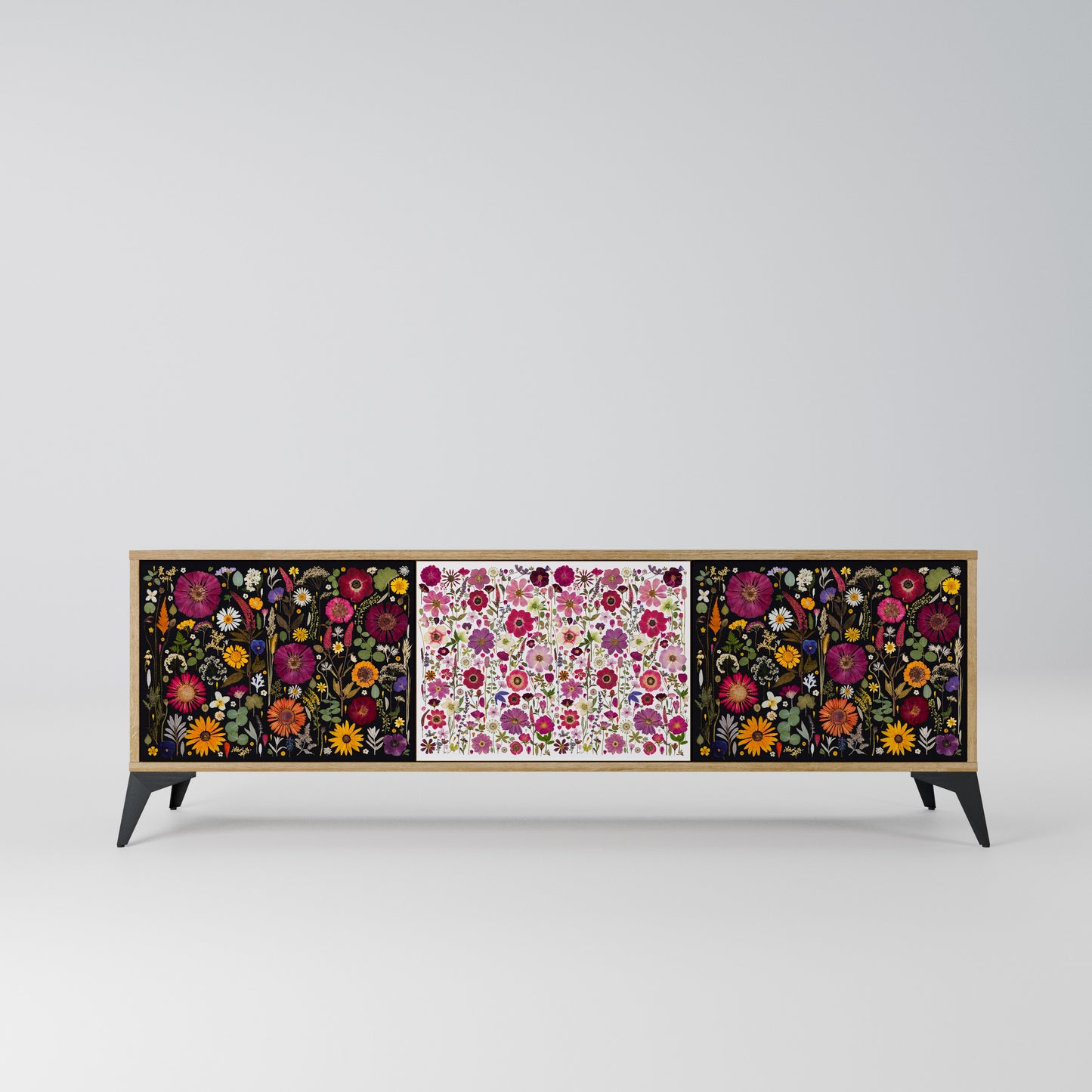 DAYNITE GARDEN Mobile TV a 3 Ante in Effetto Rovere