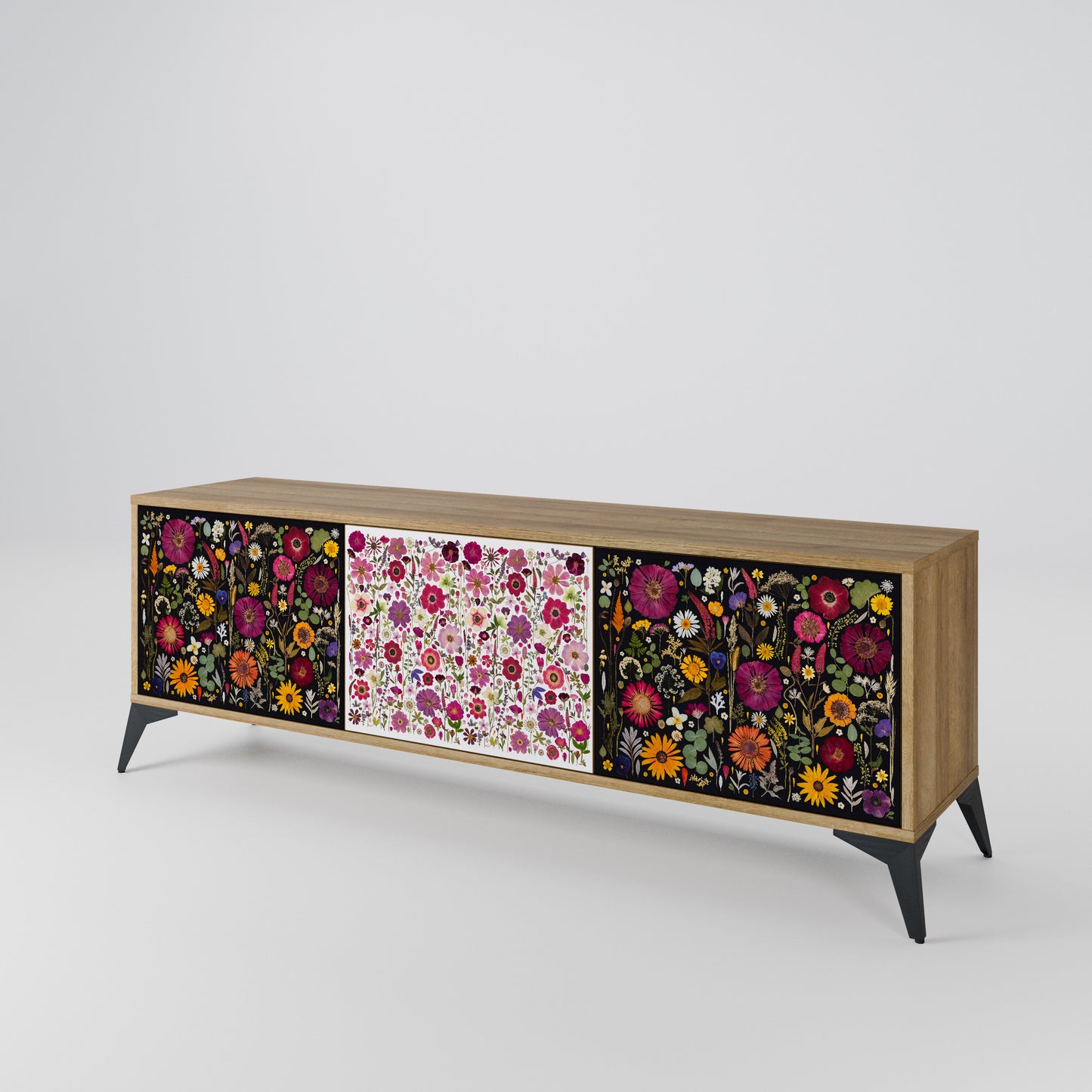 DAYNITE GARDEN Mobile TV a 3 Ante in Effetto Rovere