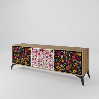 DAYNITE GARDEN Mobile TV a 3 Ante in Effetto Rovere