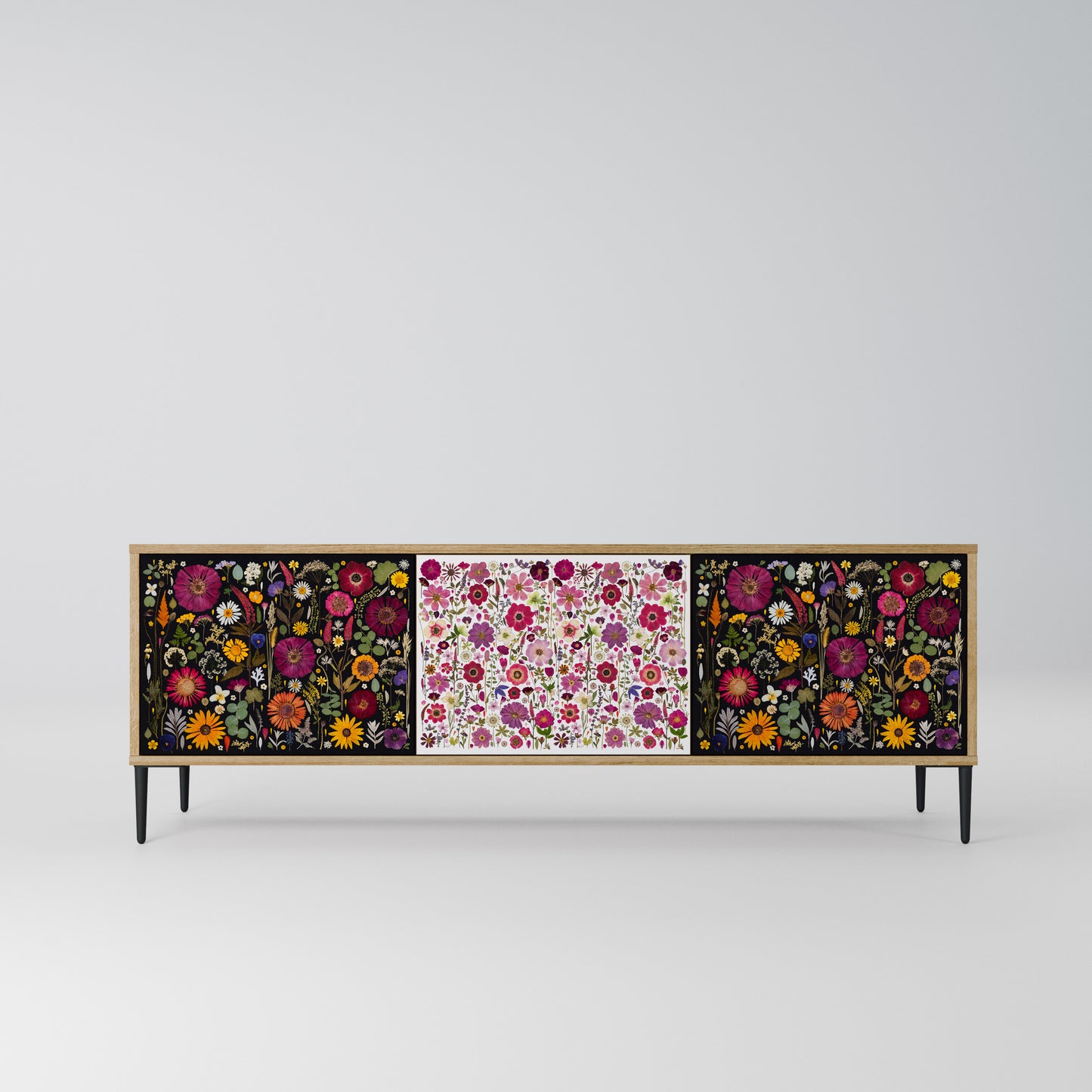 DAYNITE GARDEN Mobile TV a 3 Ante in Effetto Rovere