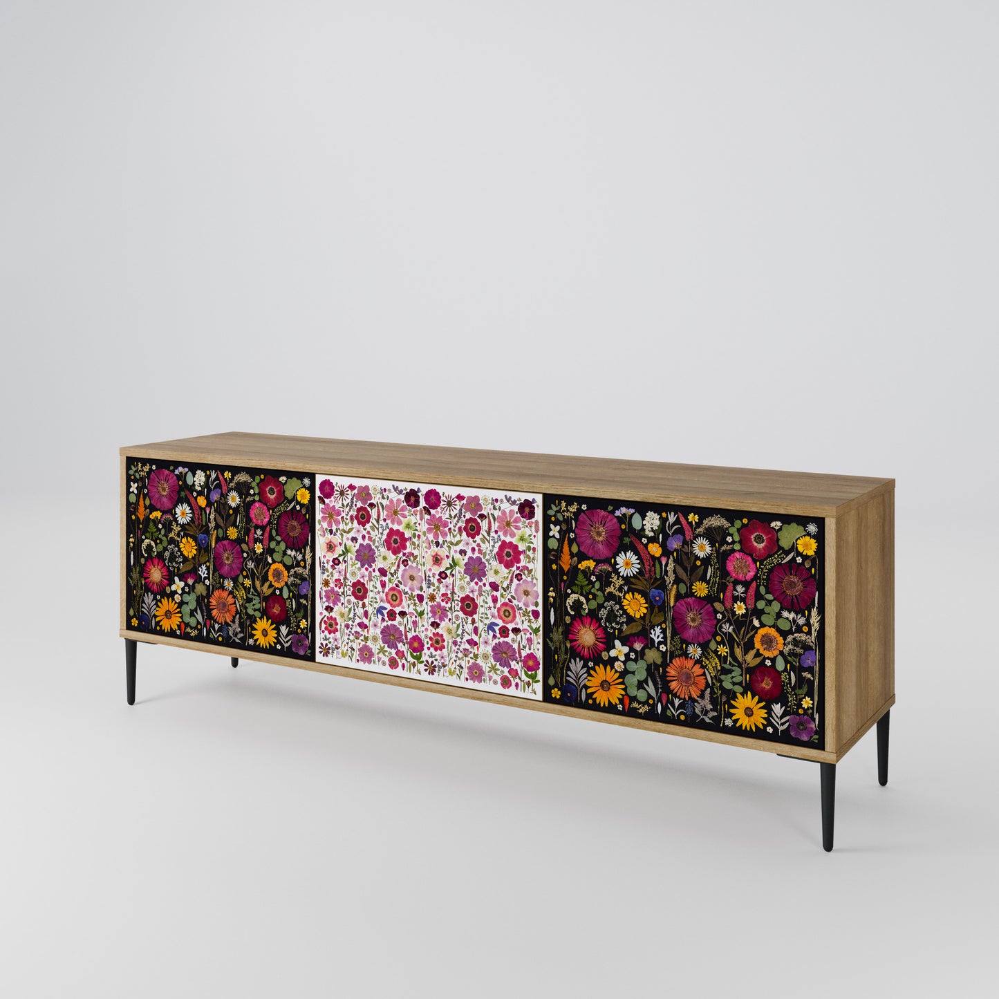 DAYNITE GARDEN Mobile TV a 3 Ante in Effetto Rovere