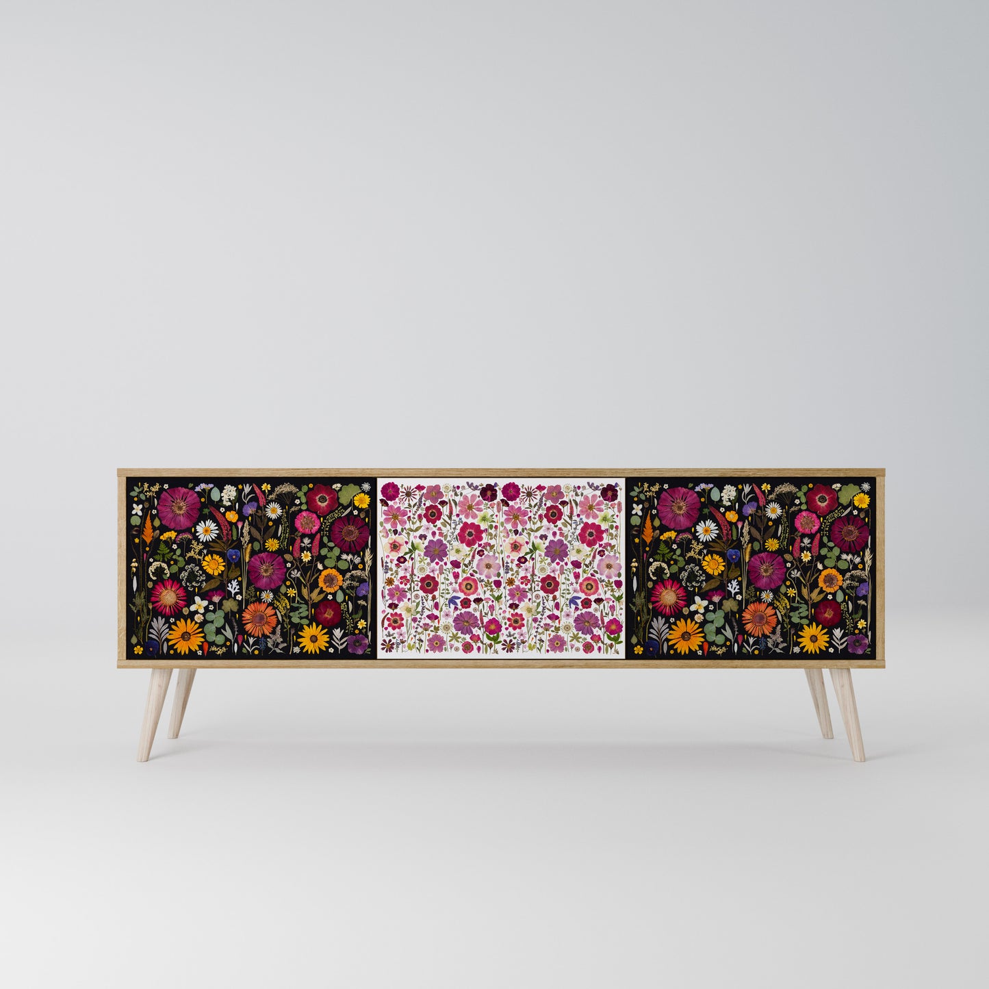 DAYNITE GARDEN Mobile TV a 3 Ante in Effetto Rovere