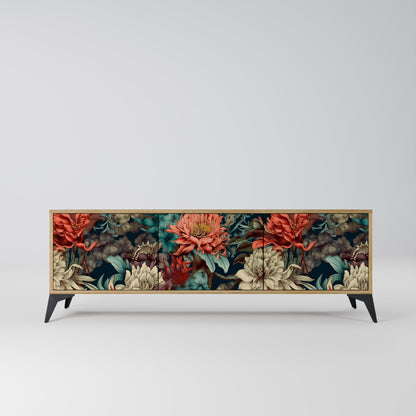 Mobile TV SPROUTING GRACE a 3 ante effetto rovere