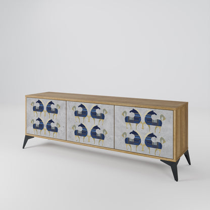 Mobile TV MAJESTIC STEED a 3 ante in effetto rovere