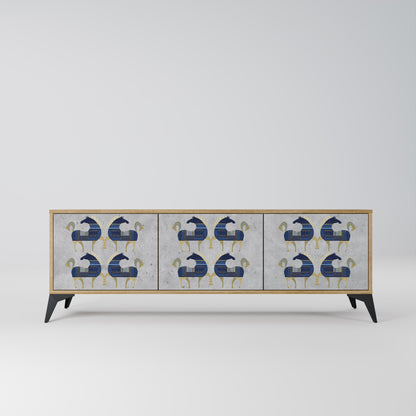Mobile TV MAJESTIC STEED a 3 ante in effetto rovere