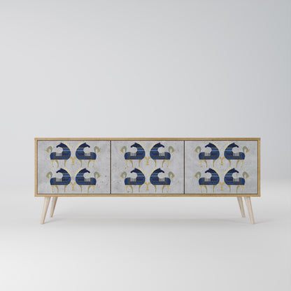 MAJESTIC STEED Mobile TV a 3 Ante in Effetto Rovere