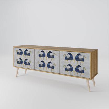 MAJESTIC STEED Mobile TV a 3 Ante in Effetto Rovere