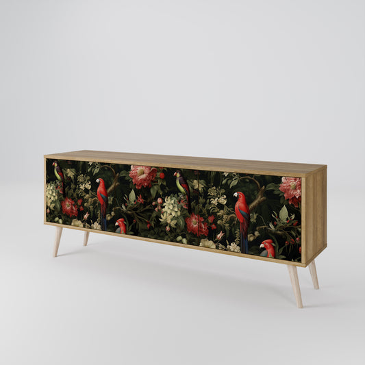 Mobile TV AVIAN GREENERY a 3 ante in effetto rovere