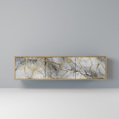 Mobile TV TIMELESS GLIDE a 3 ante in effetto rovere