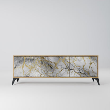 Mobile TV TIMELESS GLIDE a 3 ante in effetto rovere