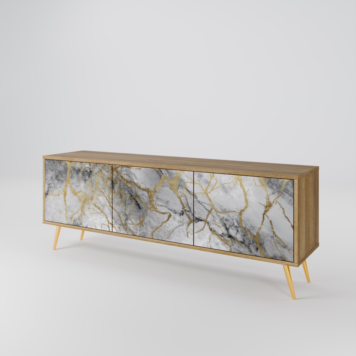 Mobile TV TIMELESS GLIDE a 3 ante in effetto rovere