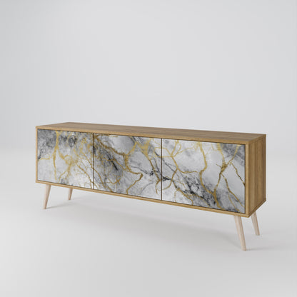 TIMELESS GLIDE Mobile TV a 3 Ante in Effetto Rovere
