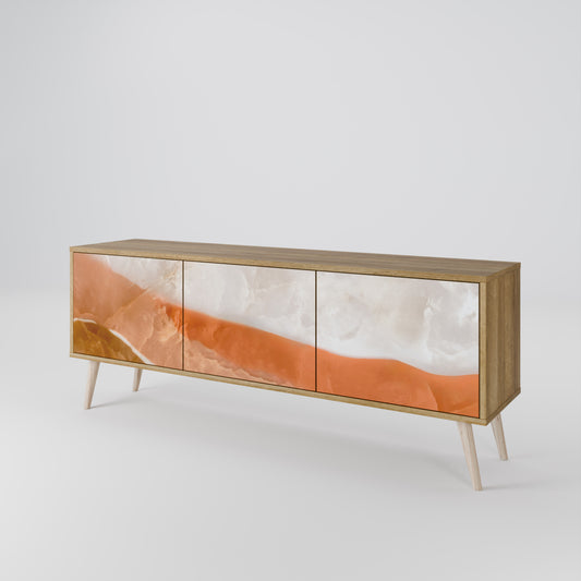 Mobile TV a 3 ante SANDHILLS SPLENDOUR in effetto rovere
