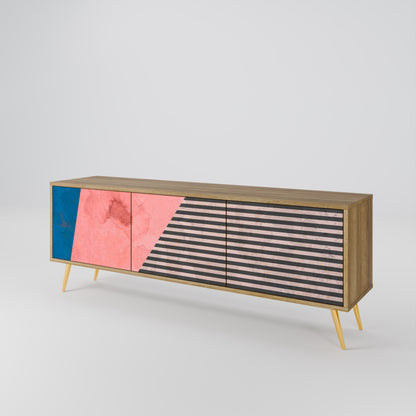 Mobile TV GLAMOROUS STRIPE a 3 ante in effetto rovere