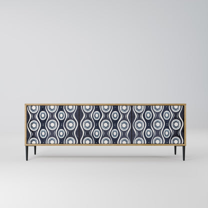 Mobile TV GRAPHITE EYES a 3 ante effetto rovere