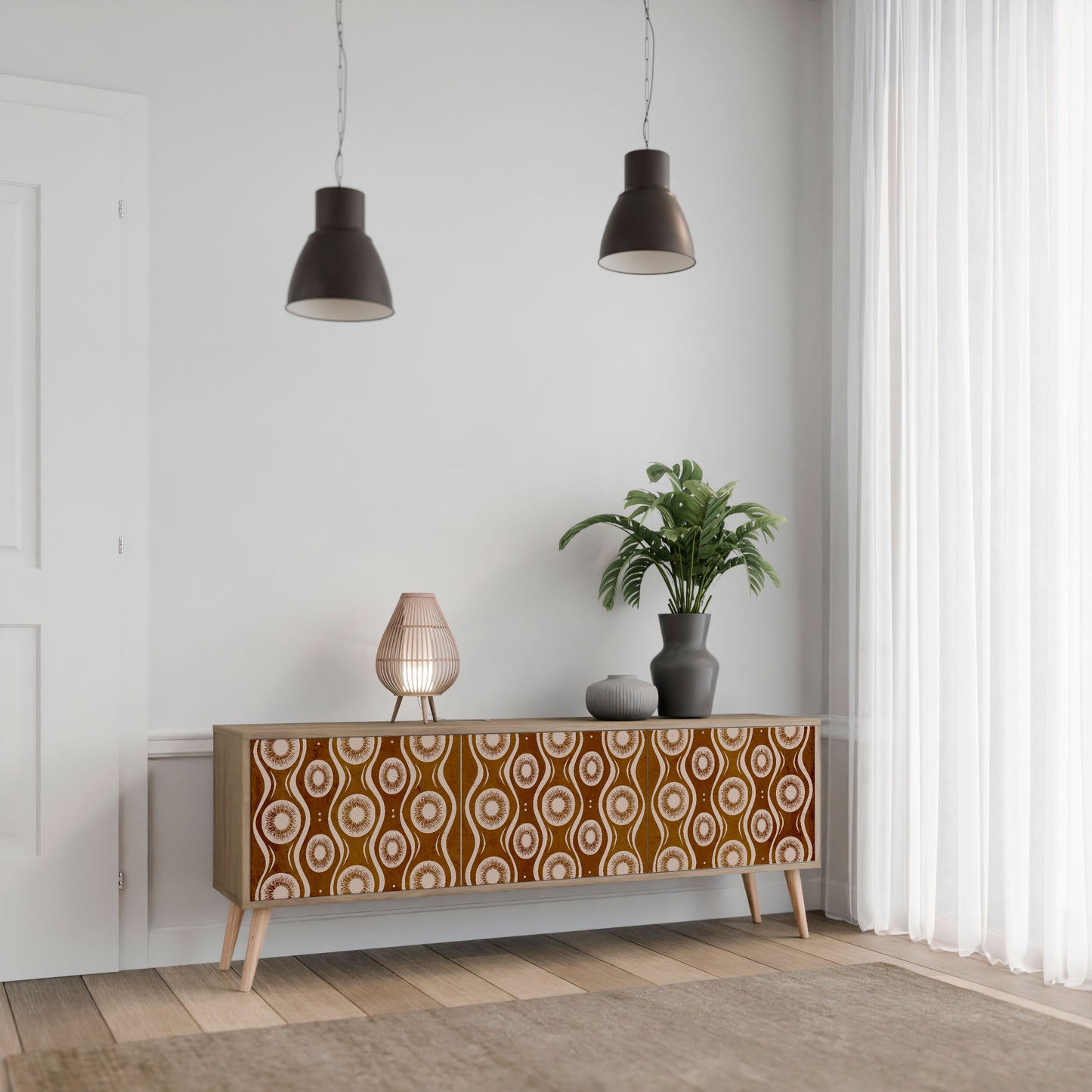 Mobile TV BROWN EYES a 3 ante effetto rovere