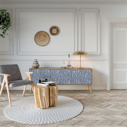 Mobile TV GRAPHITE RAIN a 3 ante effetto rovere