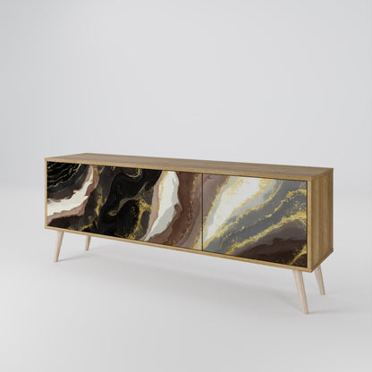 GOLD DUST Mobile TV a 3 Ante in Effetto Rovere