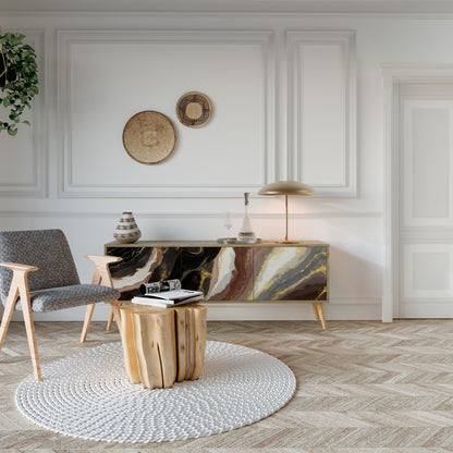 GOLD DUST Mobile TV a 3 Ante in Effetto Rovere