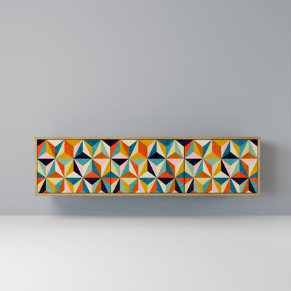 Mobile TV TESSELATE TREASURES a 3 ante in effetto rovere