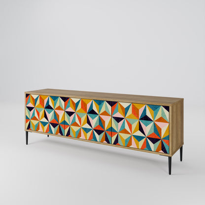 Mobile TV TESSELATE TREASURES a 3 ante in effetto rovere
