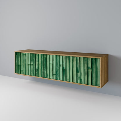 Mobile TV a 3 ante NATURAL GREEN effetto rovere