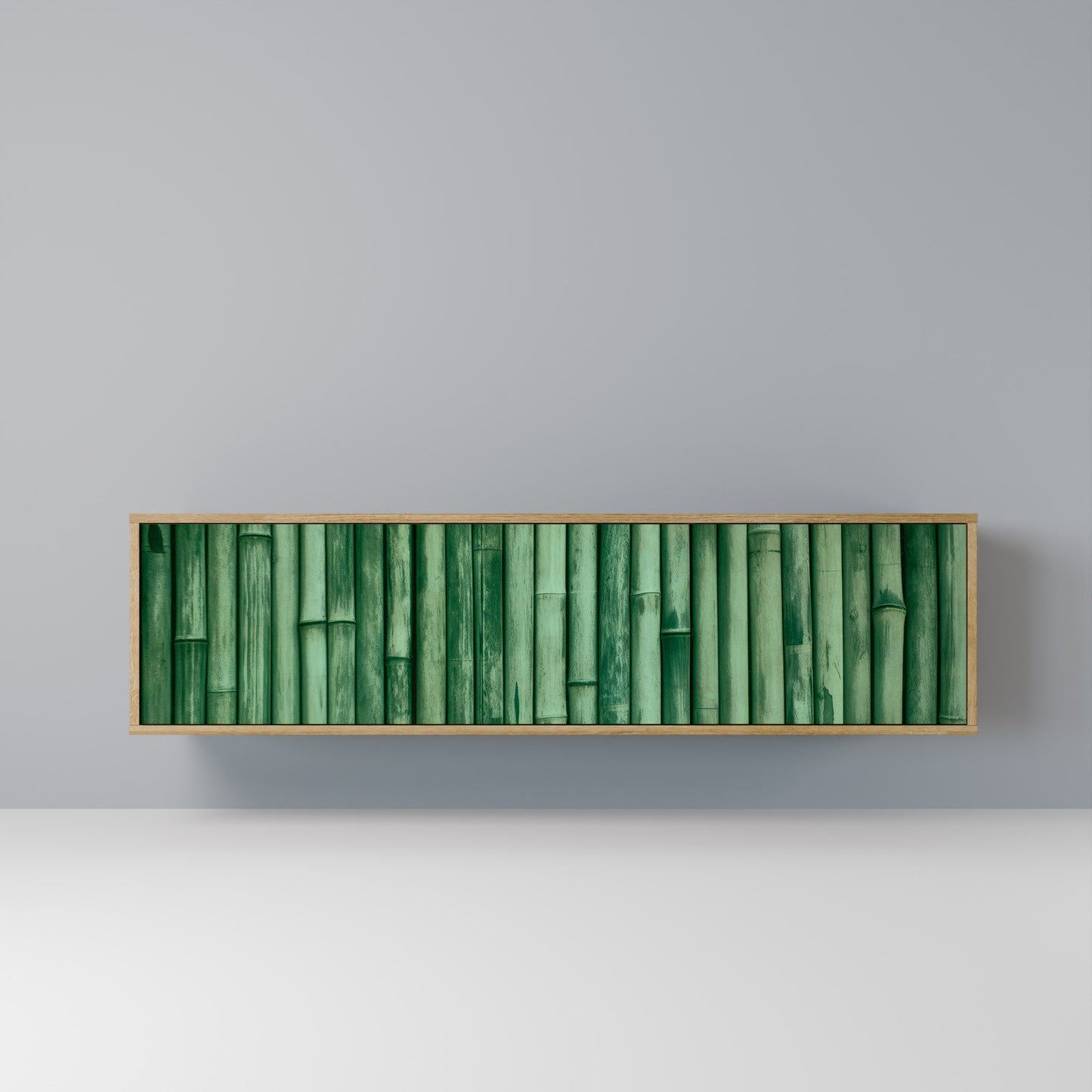 Mobile TV a 3 ante NATURAL GREEN effetto rovere