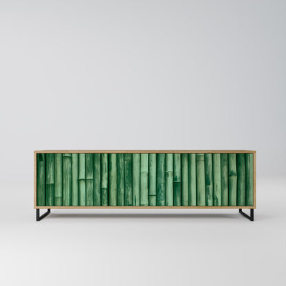 Mobile TV a 3 ante NATURAL GREEN effetto rovere