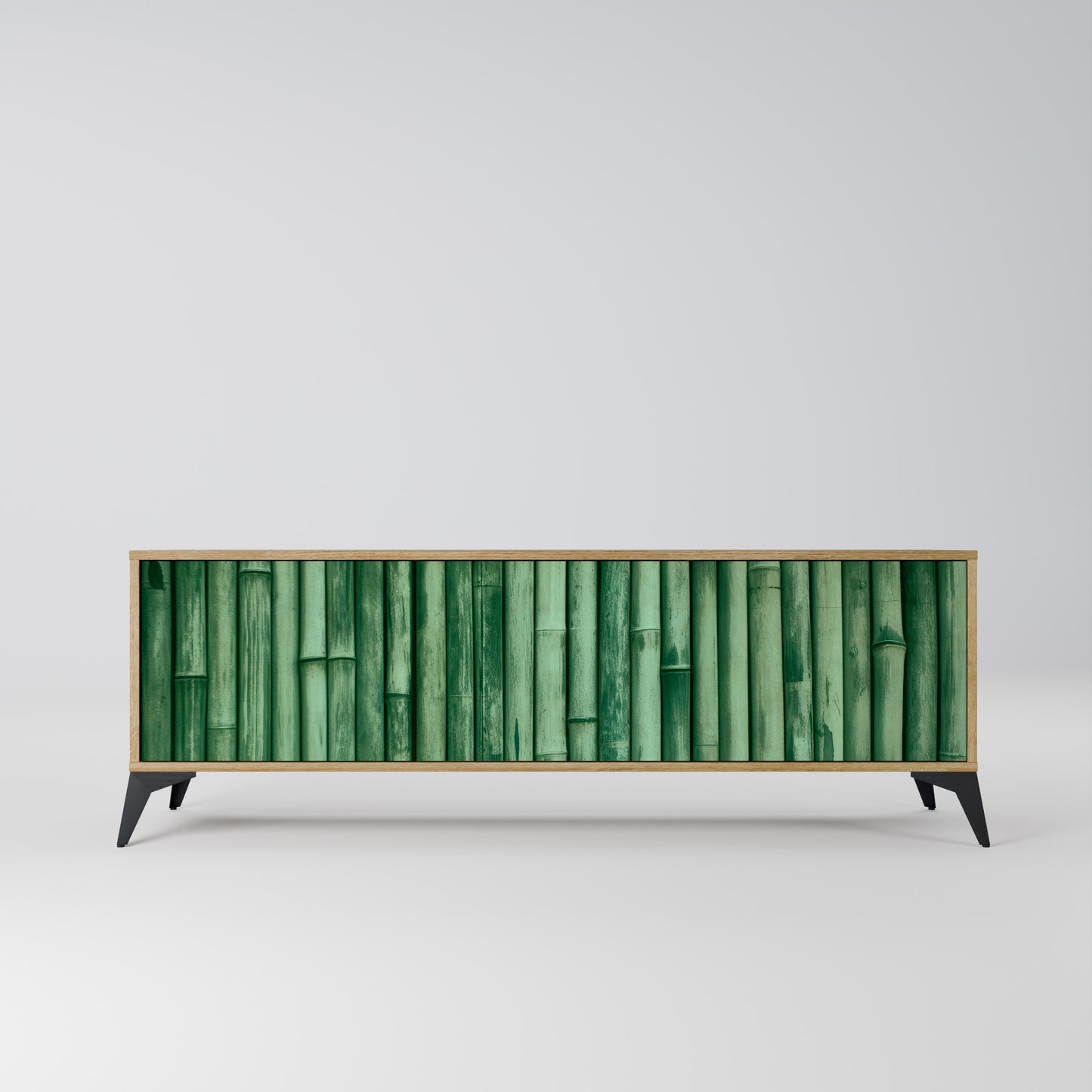 Mobile TV a 3 ante NATURAL GREEN effetto rovere