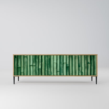 Mobile TV a 3 ante NATURAL GREEN effetto rovere