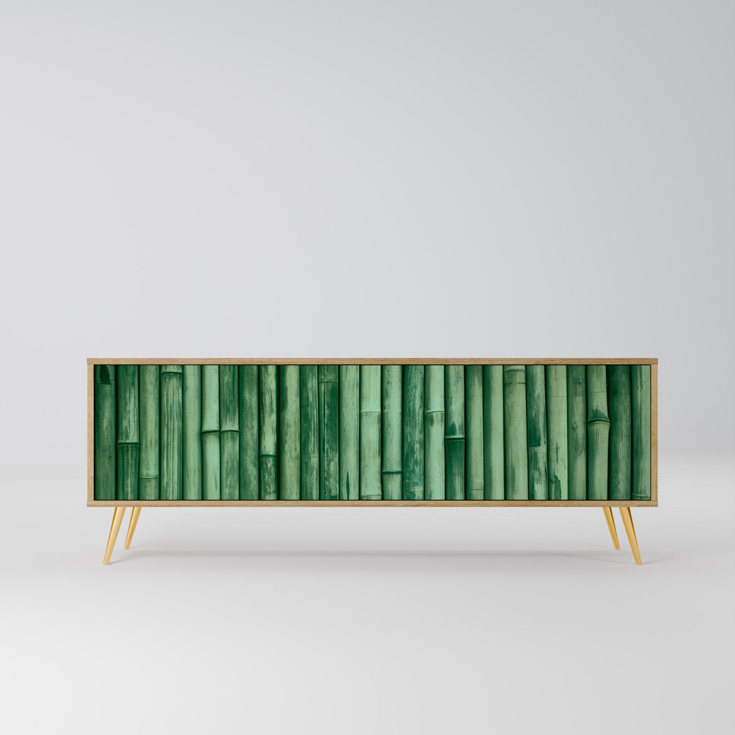 Mobile TV a 3 ante NATURAL GREEN effetto rovere