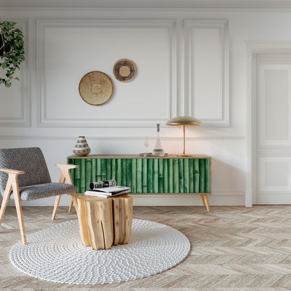 Mobile TV a 3 ante NATURAL GREEN effetto rovere