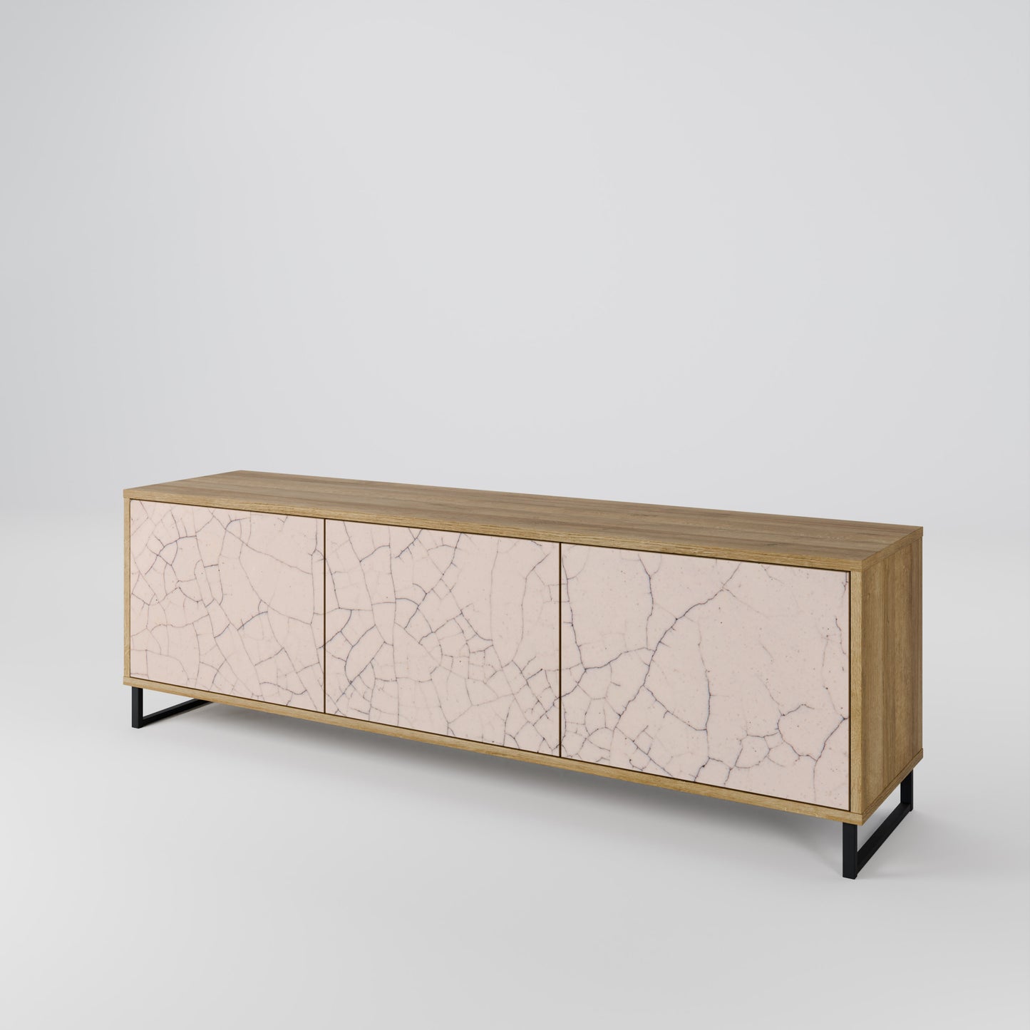 Mobile TV a 3 ante CERAMIC TEXTURE effetto rovere