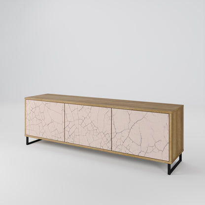 Mobile TV a 3 ante CERAMIC TEXTURE effetto rovere
