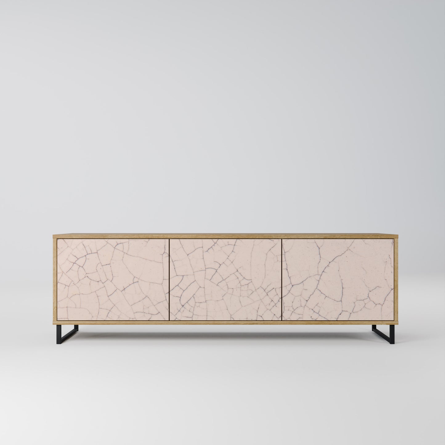 Mobile TV a 3 ante CERAMIC TEXTURE effetto rovere