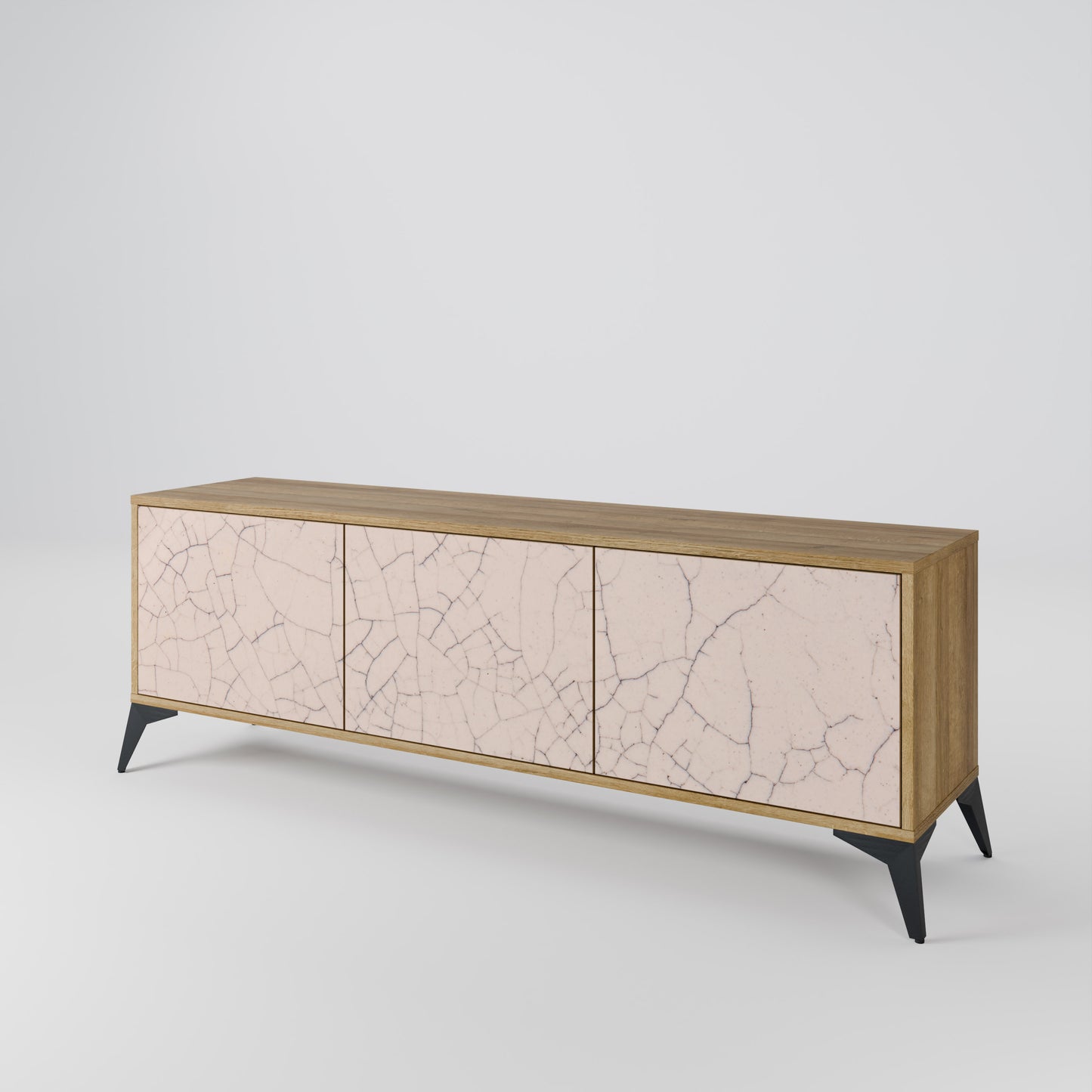 Mobile TV a 3 ante CERAMIC TEXTURE effetto rovere