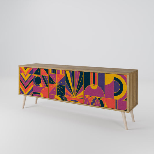 Mobile TV ELECTRIC PATTERNS a 3 ante in effetto rovere