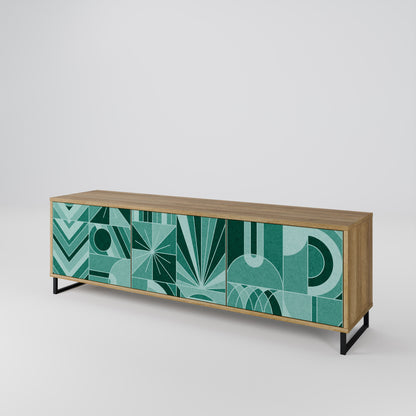 Mobile TV a 3 ante HARMONIC GRID in effetto rovere