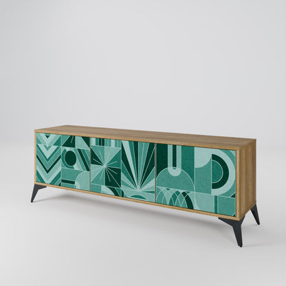 Mobile TV a 3 ante HARMONIC GRID in effetto rovere