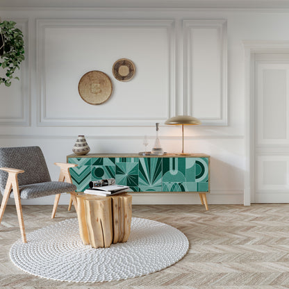 Mobile TV a 3 ante HARMONIC GRID in effetto rovere