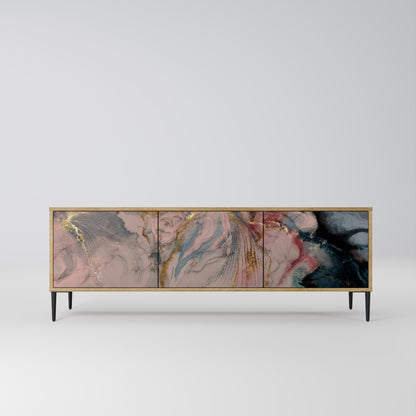Mobile TV a 3 ante GILDED SWIRLS in effetto rovere