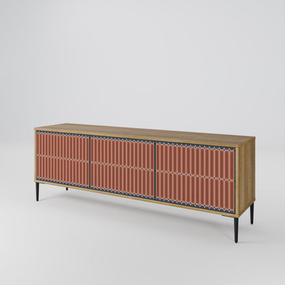 Mobile TV a 3 ante HYPNOTIC GATE in effetto rovere