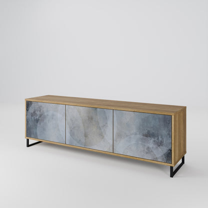 Mobile TV MUTED ARC a 3 ante effetto rovere