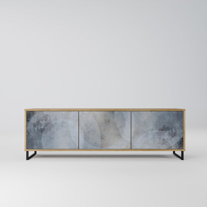 Mobile TV MUTED ARC a 3 ante effetto rovere