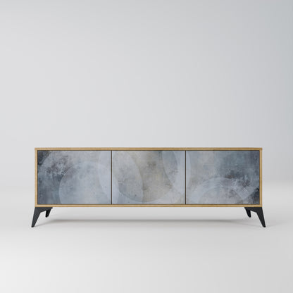 Mobile TV MUTED ARC a 3 ante effetto rovere